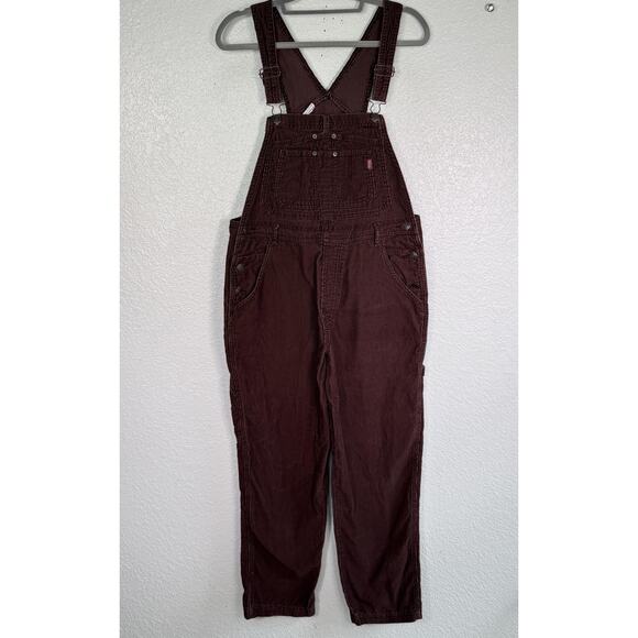 Jordache Pants - Vintage Jordache Overalls Large 11-13 Corduroy Carpenter Cargo Bib Utility Y2K